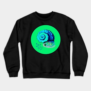 Fish Shell Art Sea life Crewneck Sweatshirt